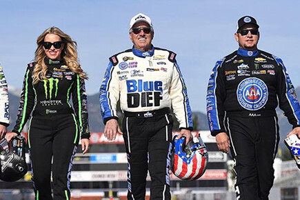 John Force, Brittany Force and Robert Hight